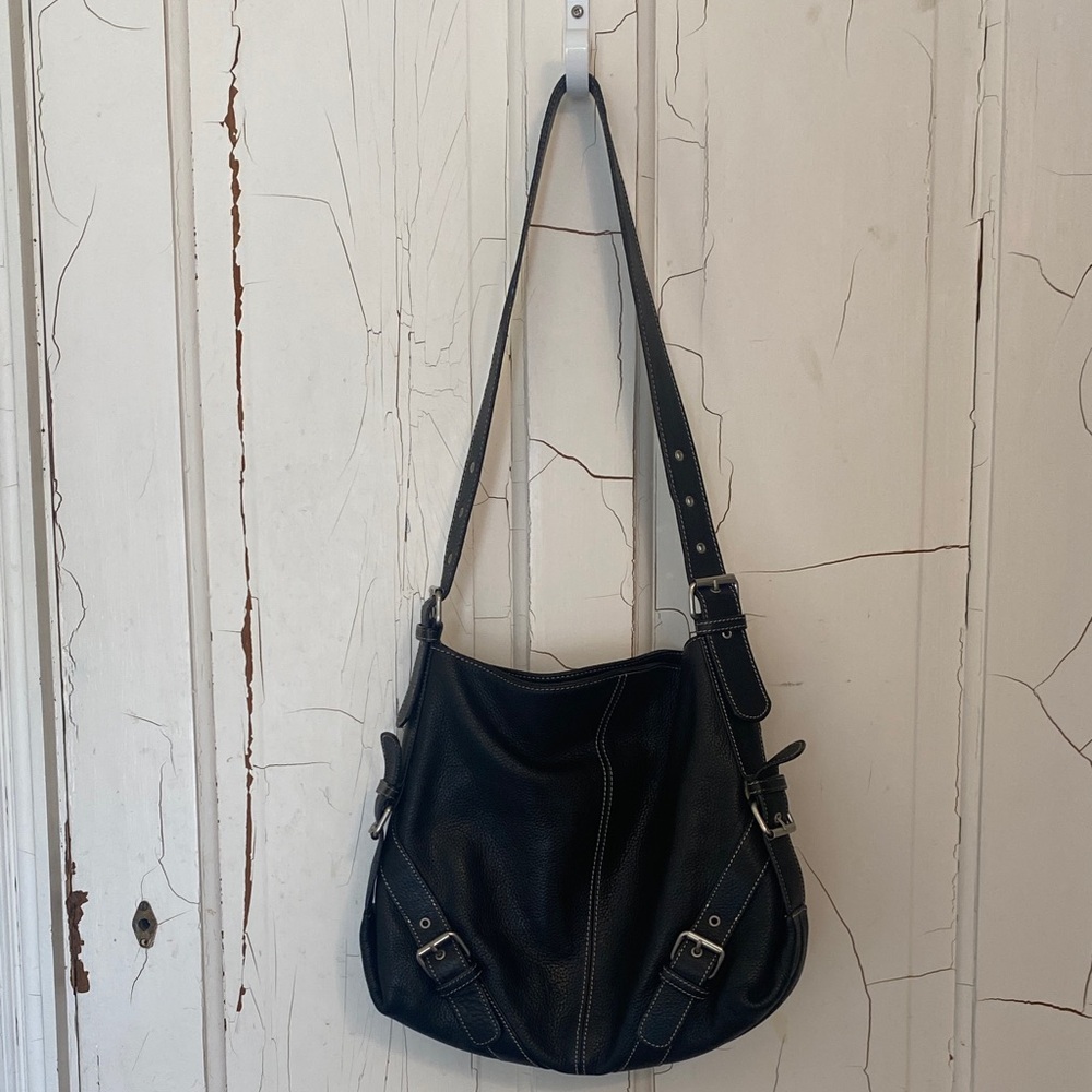 Tignanello Black Leather Purse